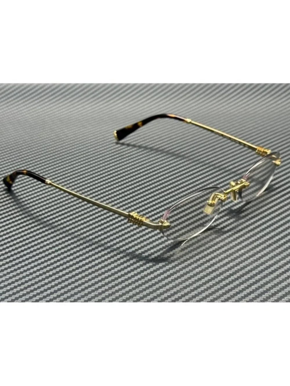 New Miu Miu Women Gold Eyeglasses 51-20-140